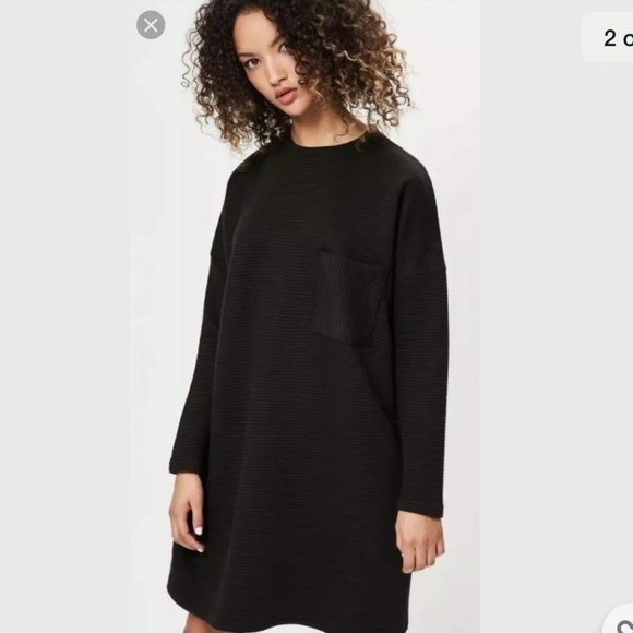 New Missguided Womens Ribbed Pocket Jumper Dress 4 - Picture 2 of 9